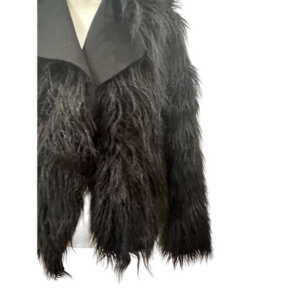 MARRAKECH Black Faux Fur Jacket Coat Size Small NEW New without tags - Picture 3 of 7